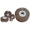 Continental Abrasives 6" x 2" x 1" Unmounted 320 Grit Aluminum Oxide Flap Wheel FW-62320 - alternate 2